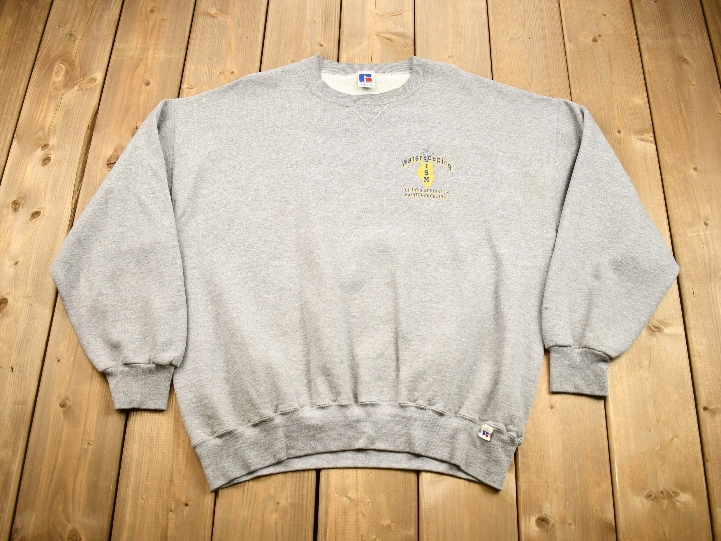 Vintage 1990s Illinois Waterscaping Russell Athletics Crewneck