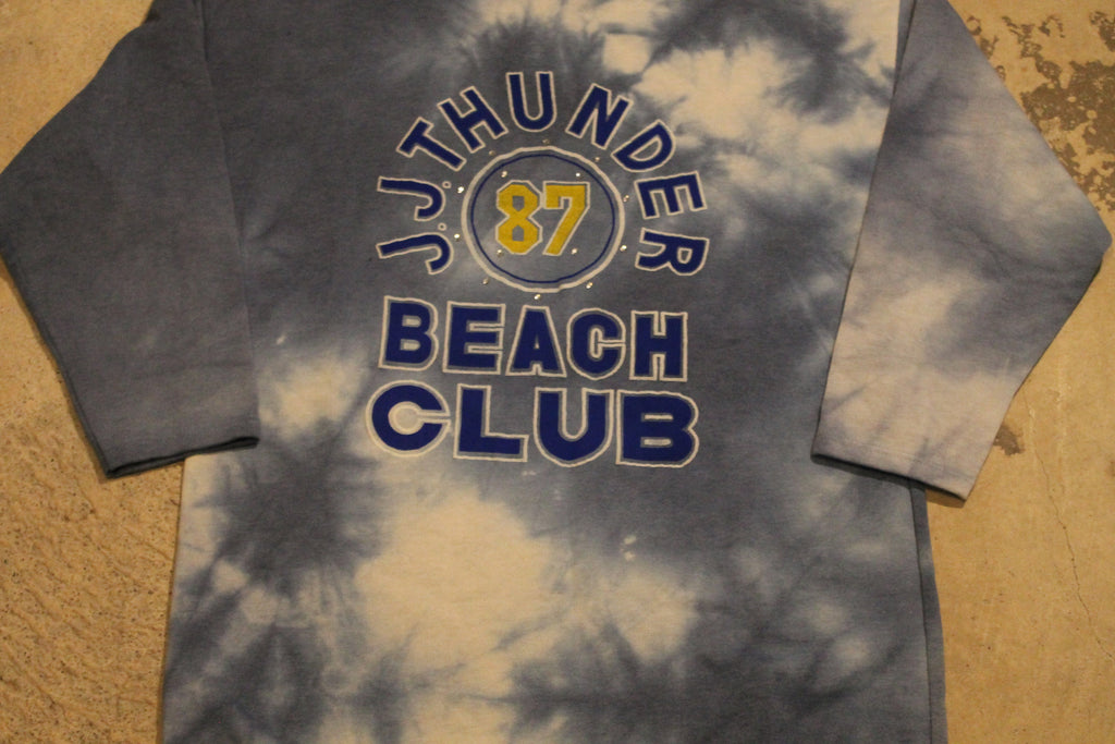 Vintage 1987 JJ Thunder Beach Club Tie Dye Crewneck Sweater