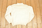 True Vintage 1970s Beldoch Popper Cable Knit Crewneck Sweater Women's L