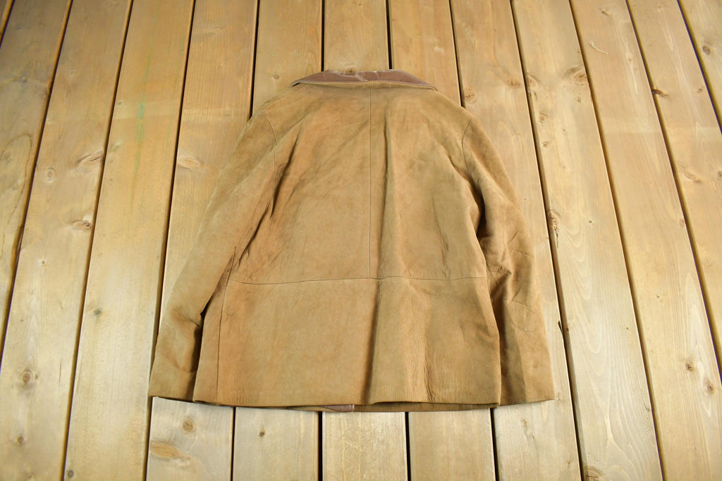 Vintage 1960s Suede Peacoat - Women's Small Fall Outerwear
