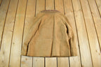 Vintage 1960s Suede Peacoat - Women's Small Fall Outerwear