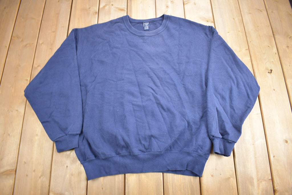 Vintage 1990s Lands End Unisex Blank Crewneck Sweatshirt