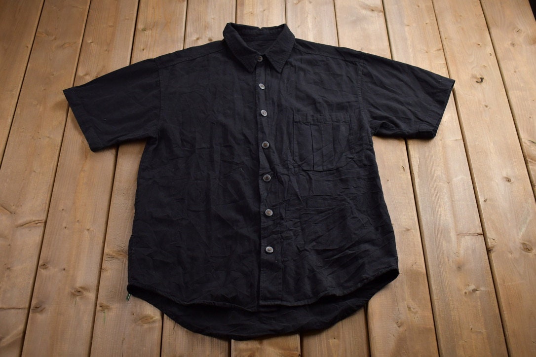 Vintage 1990s Parody Embroidered Button Up Shirt
