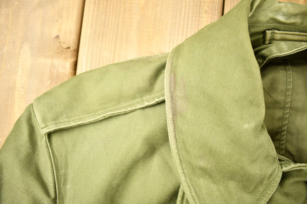 Vintage WW2 Military Button Up Trench Coat