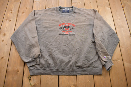Vintage 2002 Ohio State University "Perfect Season" Collegiate Champion Crewneck / Embroidered / NCAA Football / Sportswear / Americana