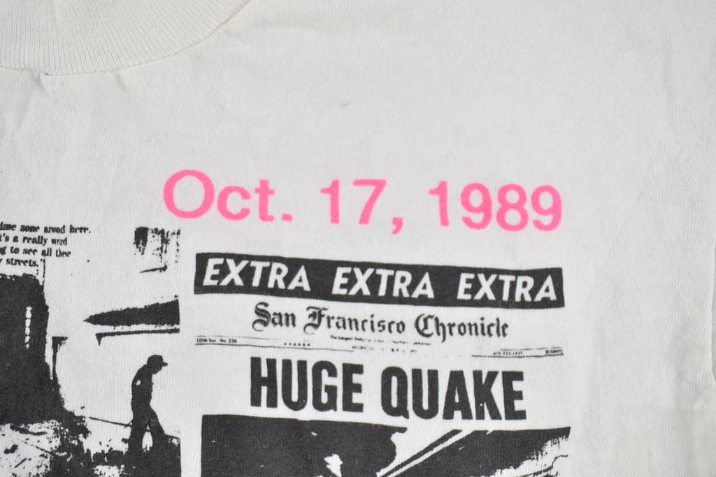 Vintage 1989 San Francisco Earthquake Souvenir T-Shirt