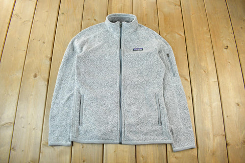 Vintage 2000s Patagonia Zip Up Fleece Sweater Women's Medium / Outdoors Hiking / Full Zip Sweater / Corporate Office Core