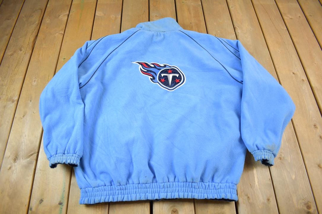 Vintage Y2K Tennessee Titans NFL Reversible Fleece Football Jacket