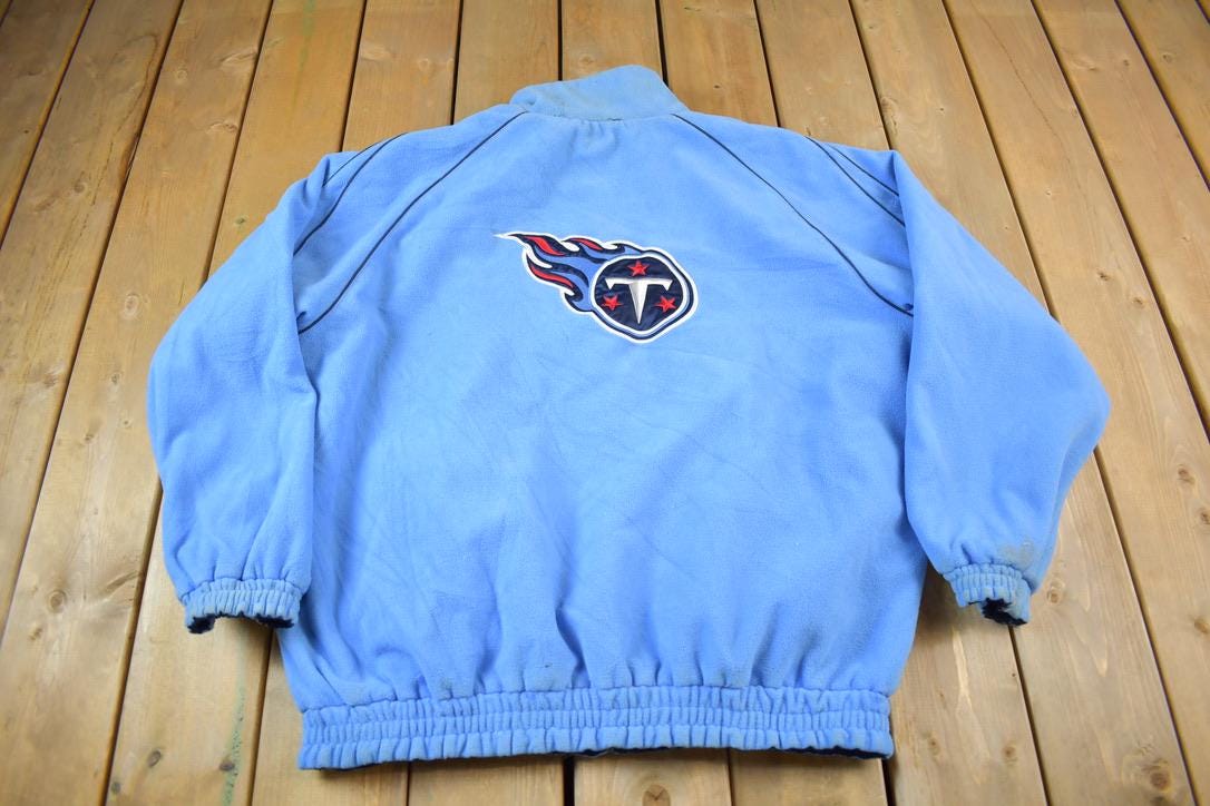 Vintage Y2K Tennessee Titans NFL Reversible Fleece Football Jacket