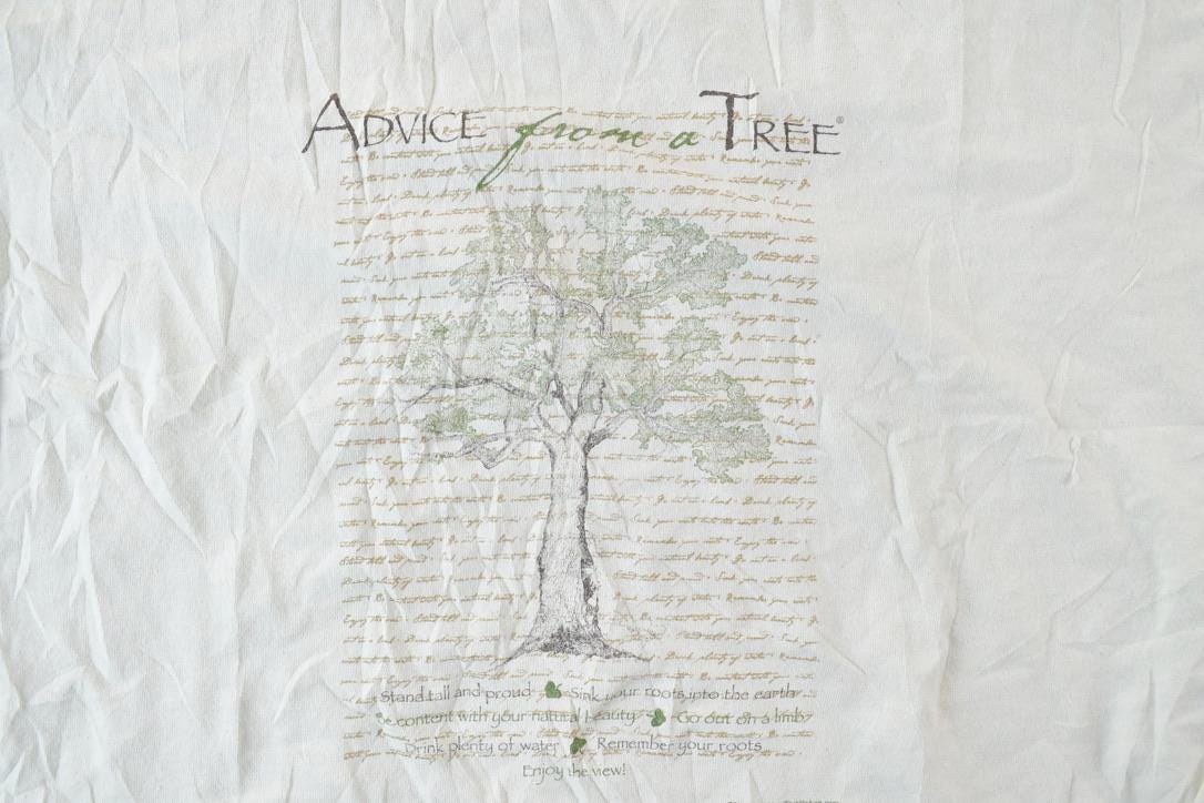 Vintage 1990s Advice From A Tree Souvenir T-Shirt