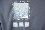 Vintage 1990s Silent Night Cardinal Cute Christmas Crewneck Sweater