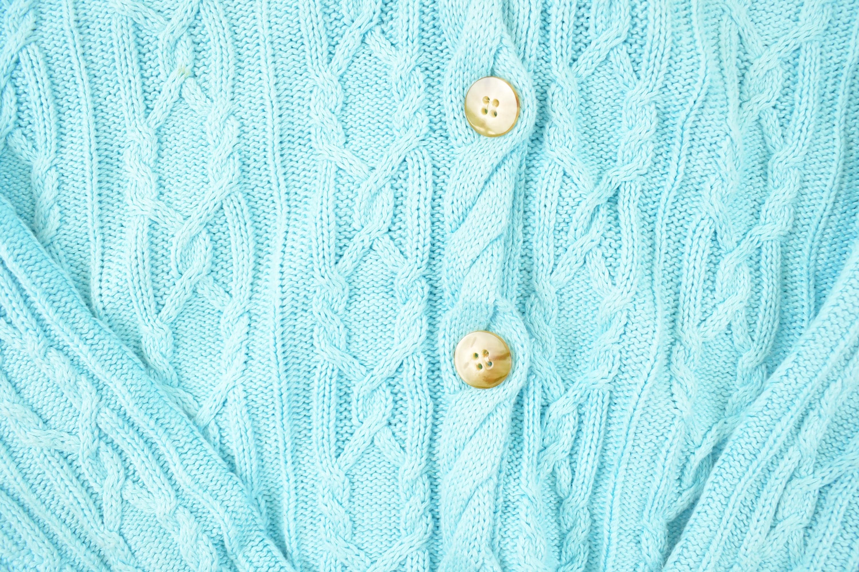 Vintage 1990s Talbots Cable Knit Cardigan Sweater Women's S