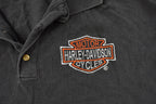Vintage 1990s Harley Davidson Motorcycles Polo Shirt Men's Large  Made In USA  Vintage Biker Shirt  90s Harley