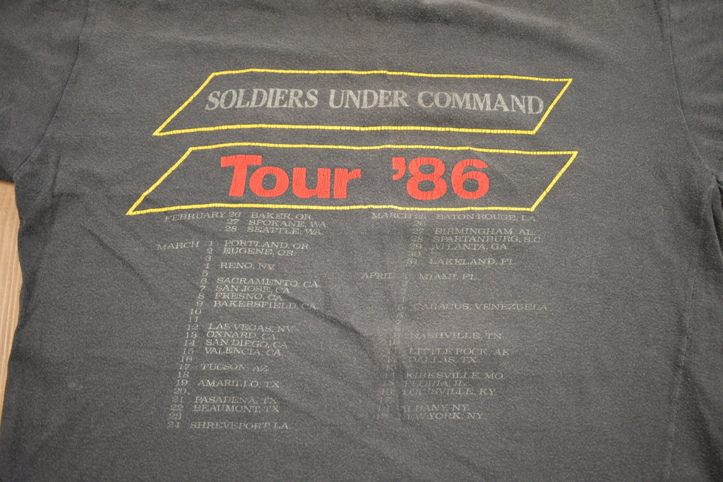 Vintage 1986 Stryper Soldiers Under Command Tour Band T-Shirt