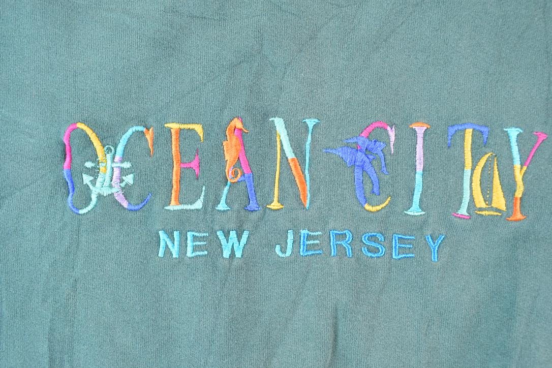 Vintage 1990s Ocean City Crewneck Sweatshirt Made In USA