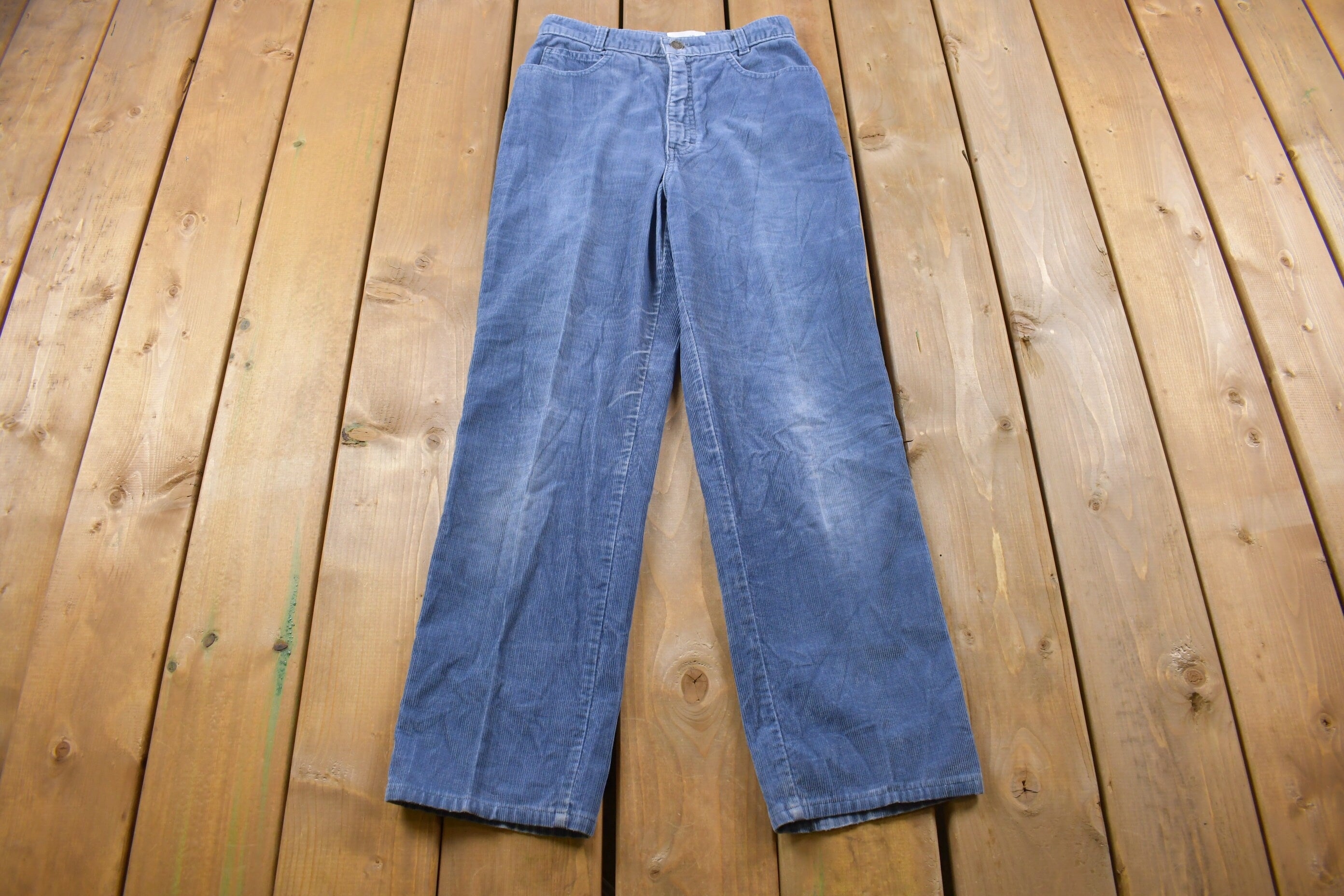 Vintage 1990's Calvin Klein Corduroy Straight Leg Pants 25 x 27