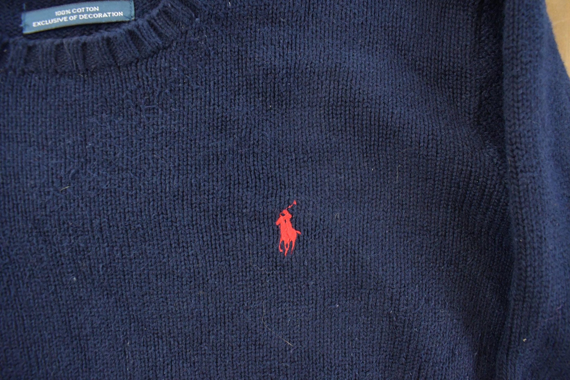 Vintage 1990s Polo Ralph Lauren Knit Crewneck Sweater Men's Medium