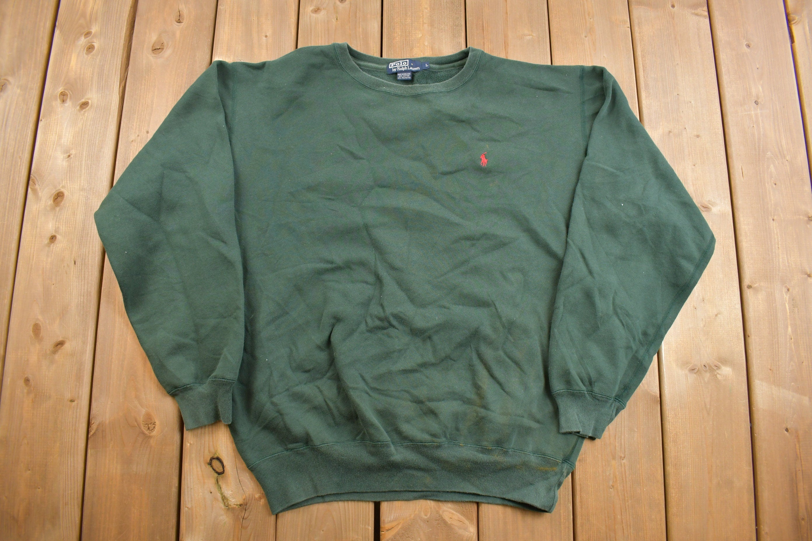 Vintage 1980s Polo Ralph Lauren Small Pony Crewneck Sweatshirt