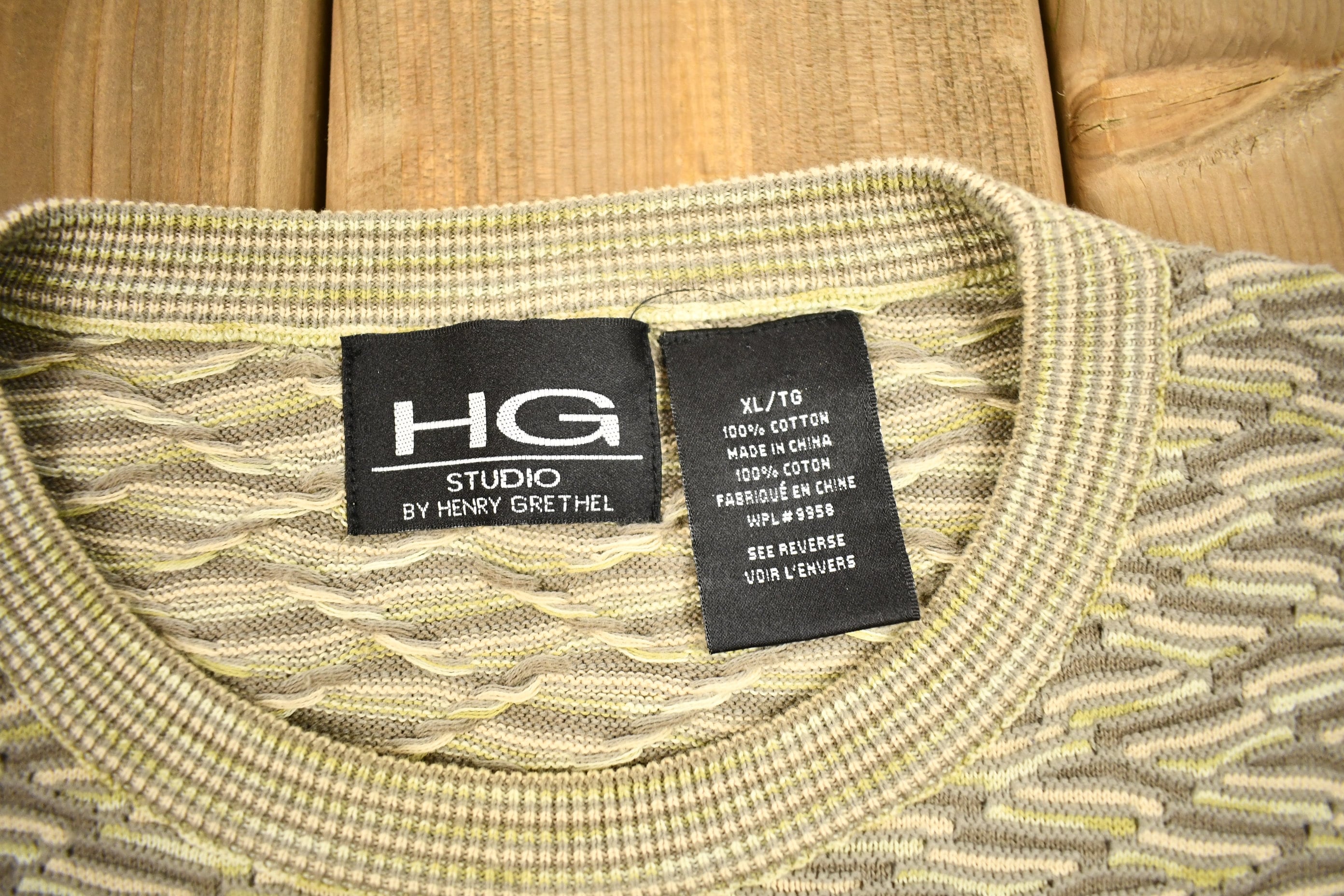 Vintage 1990s Henry Grethel Knitted Crewneck Sweater
