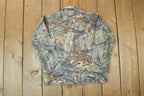 Vintage 1990s Tree Camo Youth Flannel Button Up Shirt  1990s Button Up  Vintage Flannel  Plaid Shirt  Button Down