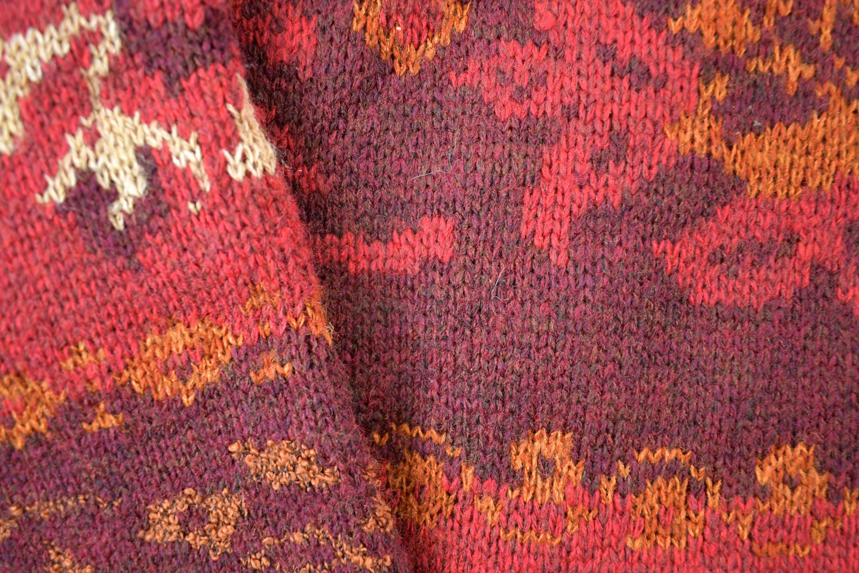 Vintage 1990s Basic Editions Red Knit Crewneck Sweater