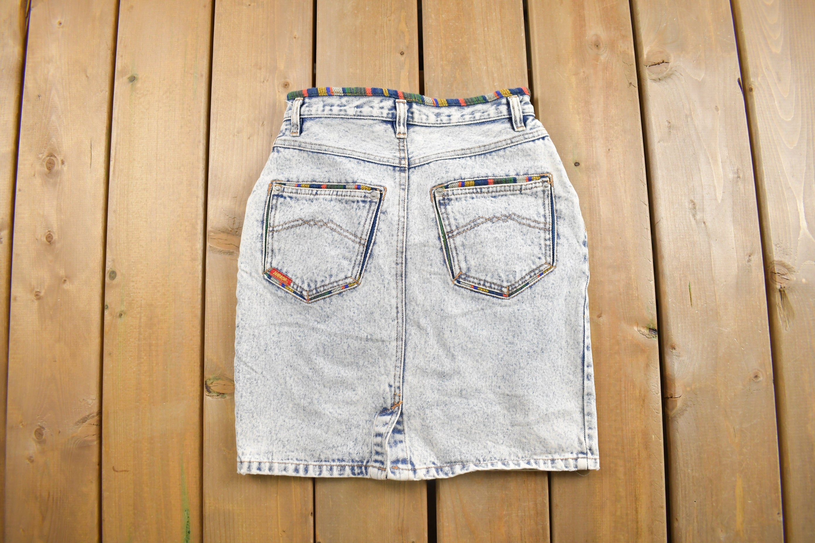 Vintage 1980s Jordache Denim Skirt Size 25