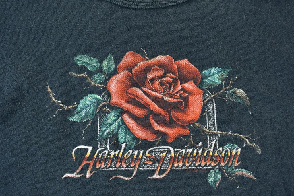 Vintage 1990s Harley Davidson Roses FAB Single Stitch T-Shirt