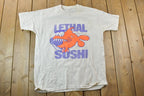 Vintage 1990s Toronto Ultimate Lethal Sushi Souvenir T-Shirt  Vintage Streetwear  Vacation Tee  Travel T Shirt