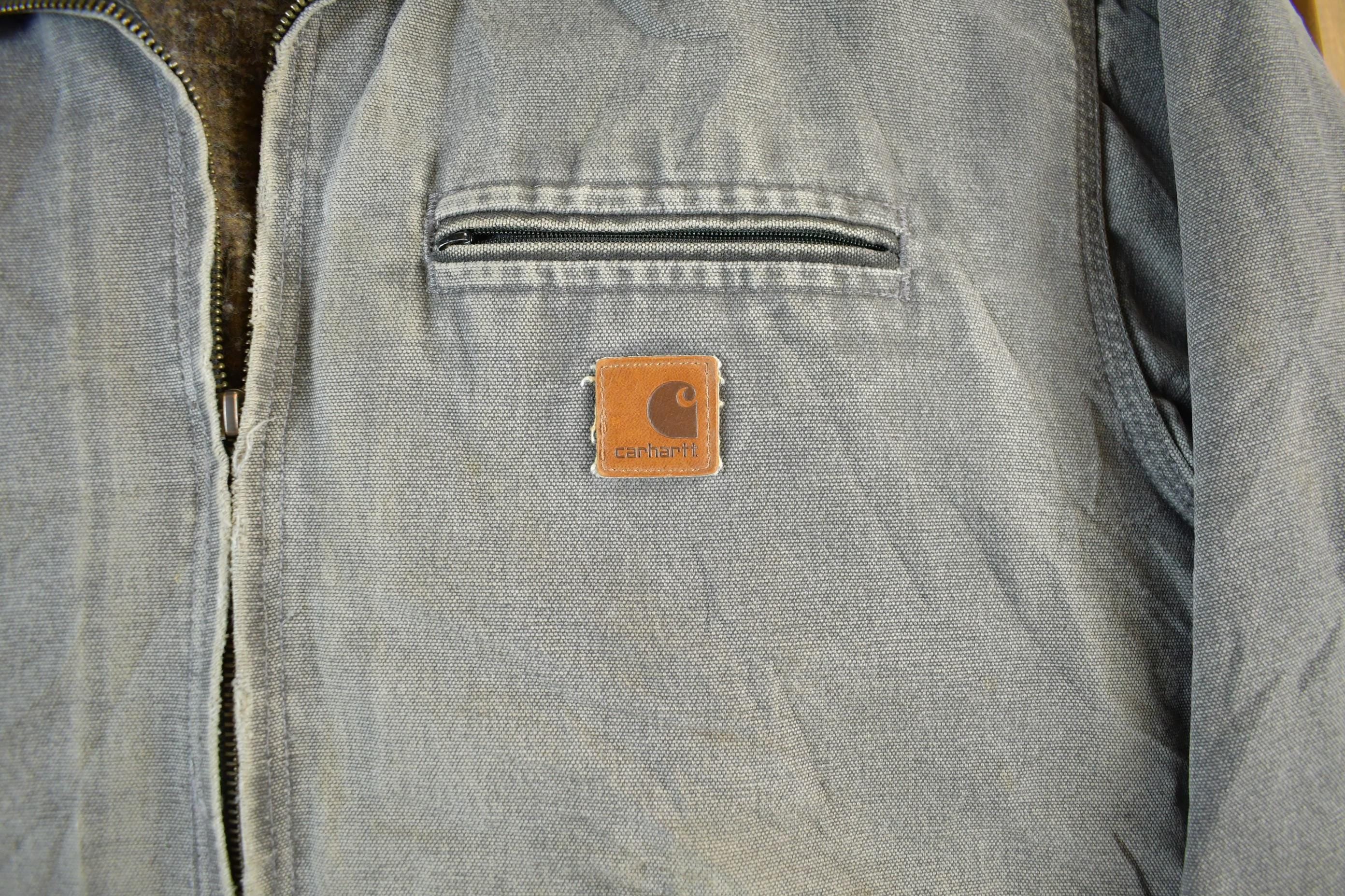 Vintage 1990s Carhartt Detroit Jacket Blanket Lined Men's 2XL