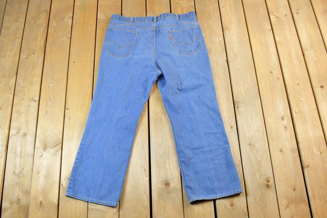 Vintage 1960s Levi Strauss Orange Tab Denim Jeans Size 38  Vintage Denim  Vintage Levis  Retro Jeans