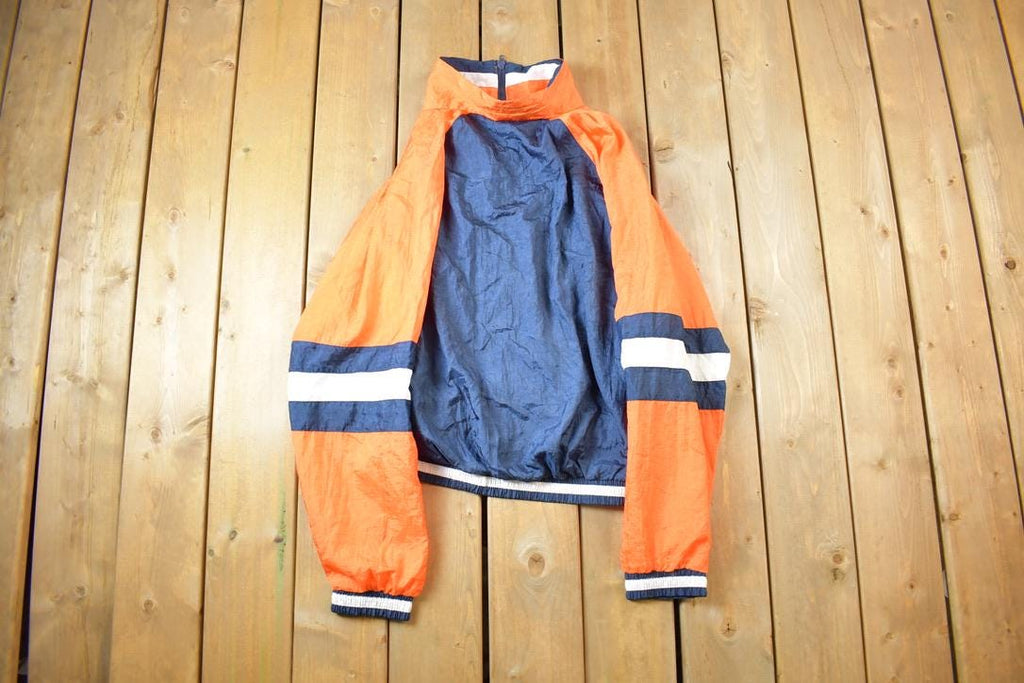 Vintage 1980s NFL Chicago Bears Embroidered Windbreaker Made In USA