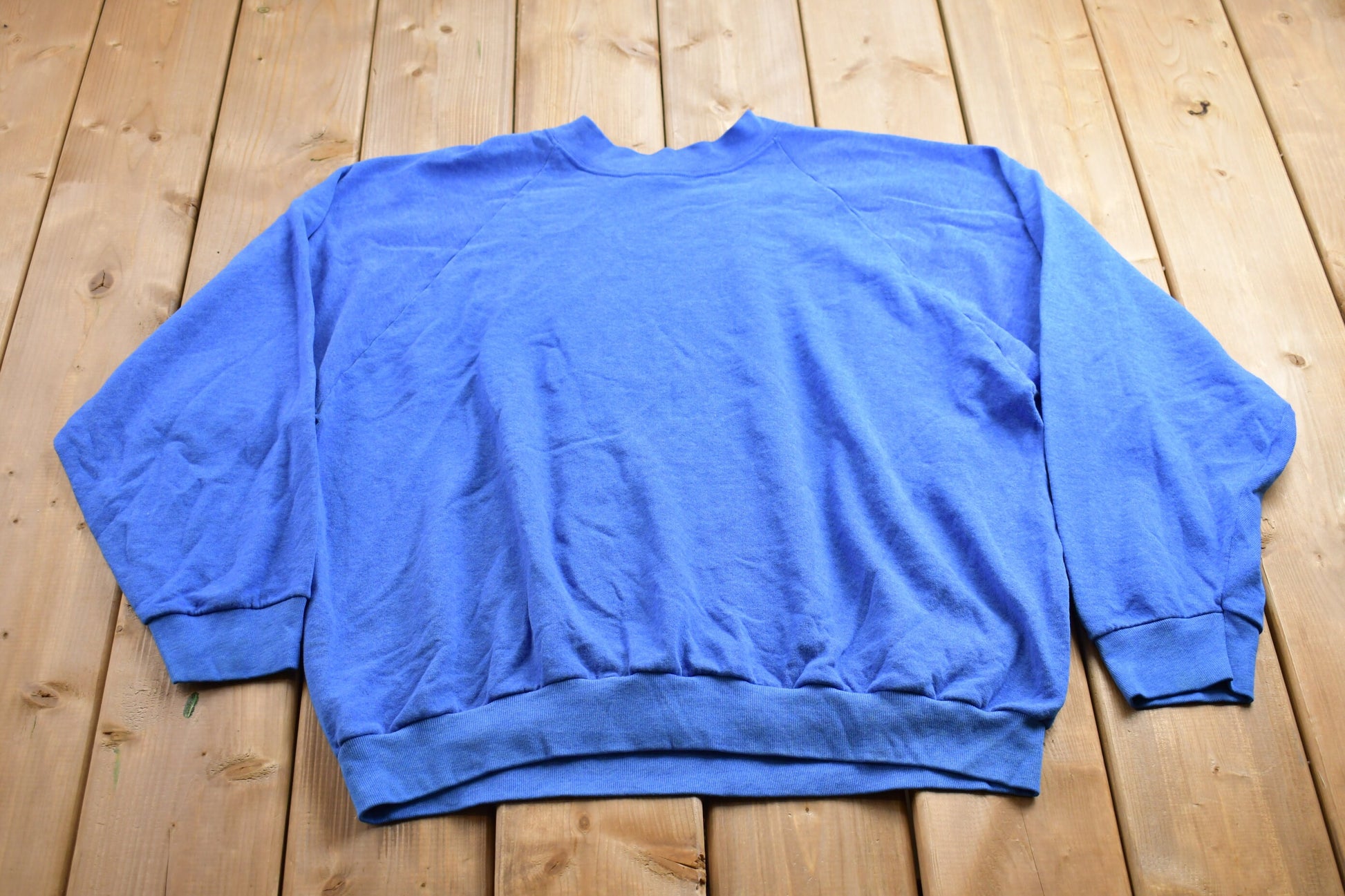 Vintage 1990s Blank Blue Crewneck Sweatshirt