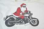 Vintage 1990s Motorcycle Santa Crewneck Sweatshirt