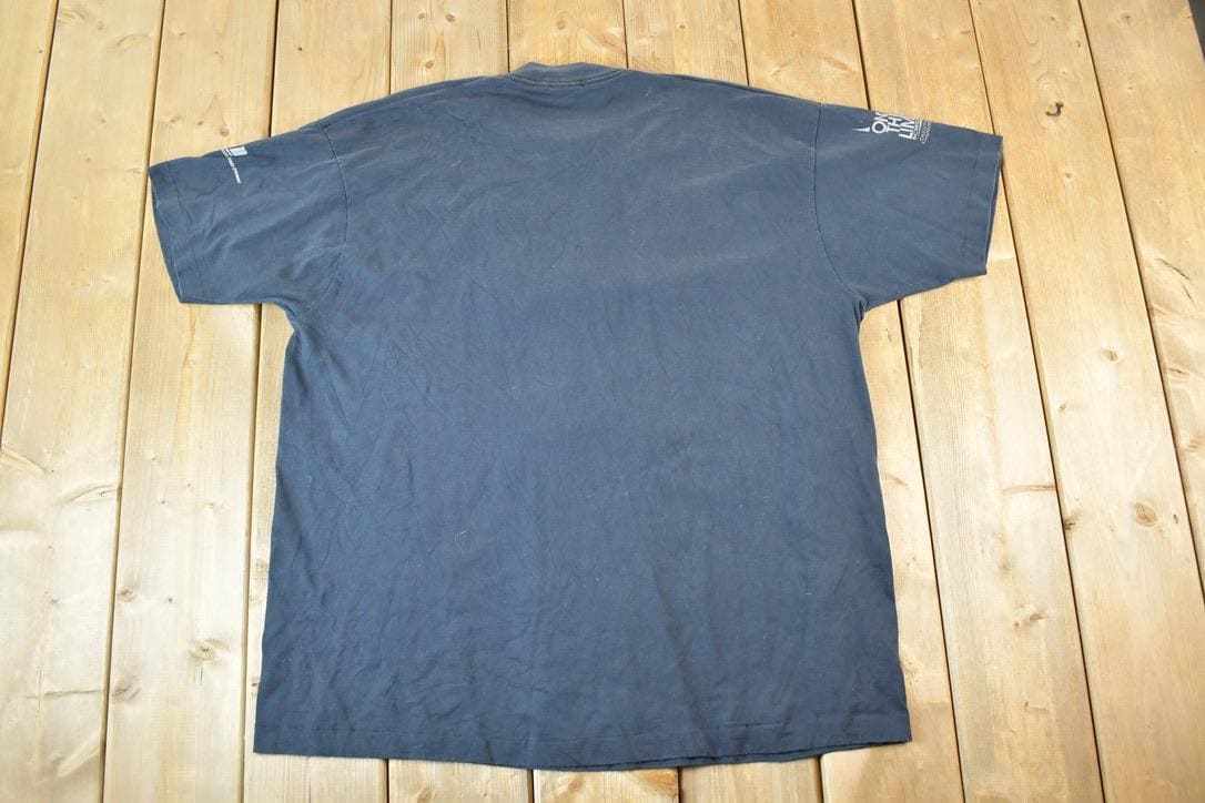 Vintage 90s Rocketing Into The Future T-Shirt - Mens L