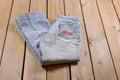 Vintage 1990s Embroidered Levi's Black Tab Denim Jeans Size 26 x 29