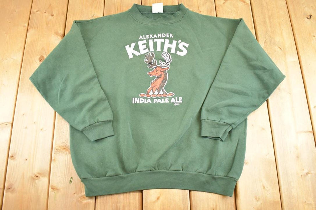 Vintage 1990s Alexander Keiths India Pale Ale Souvenir Crewneck Sweatshirt Mens L