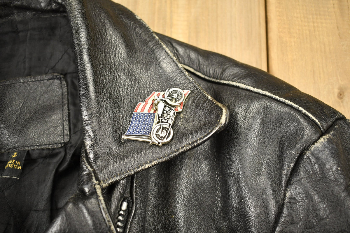 Vintage 1998s Fringed Leather Motorcycle Jacket
