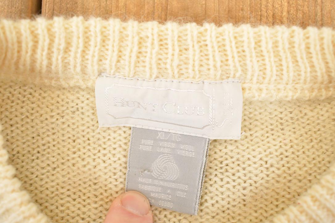 Vintage 1990s Hunt Club Knit Crewneck Sweater Womens L