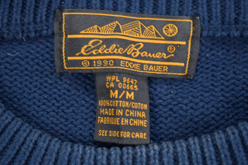 Vintage 1990 Eddie Bauer Floral Knit Sweater
