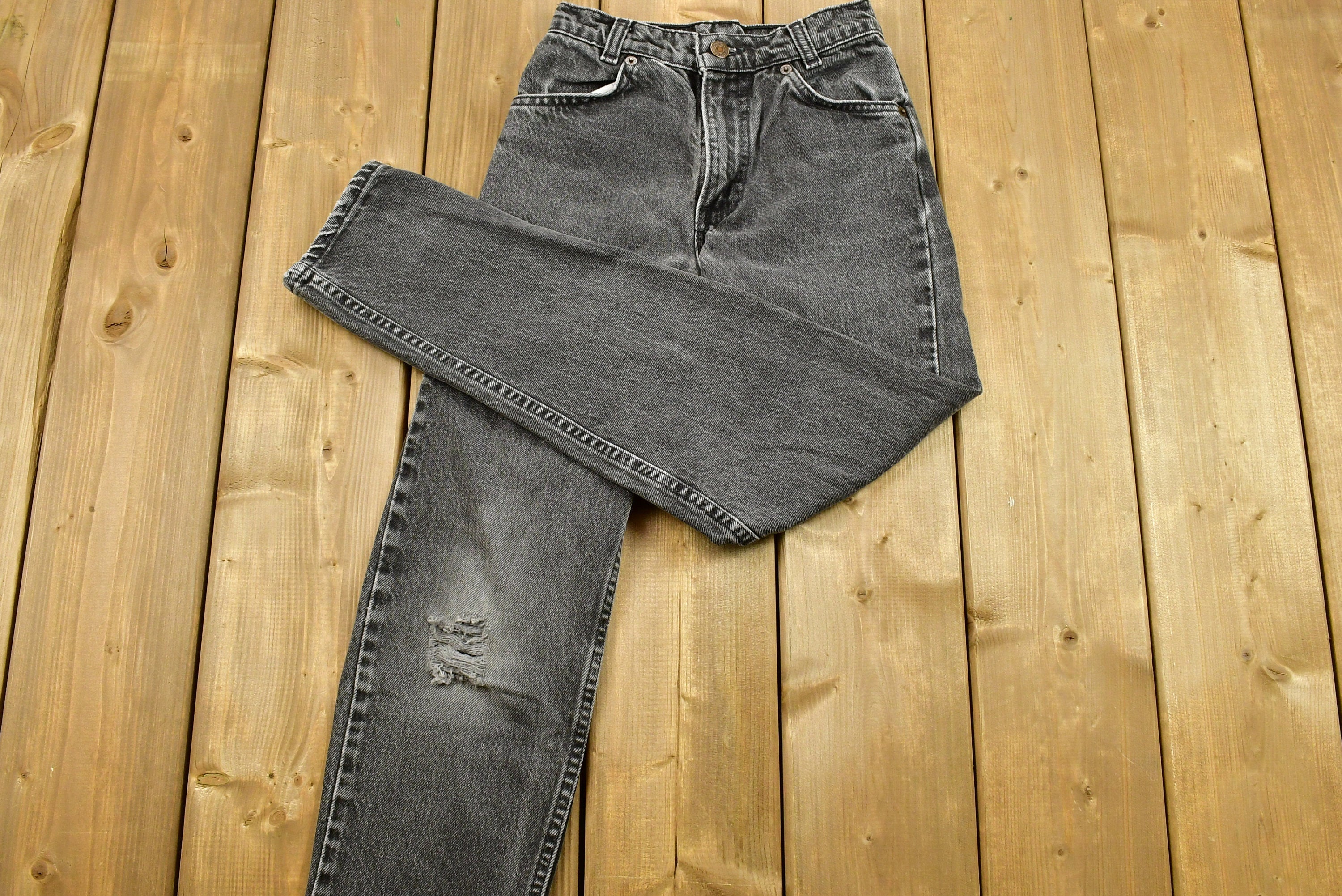 Vintage 90's Levi's 632 Orange & White Tab Jeans Size