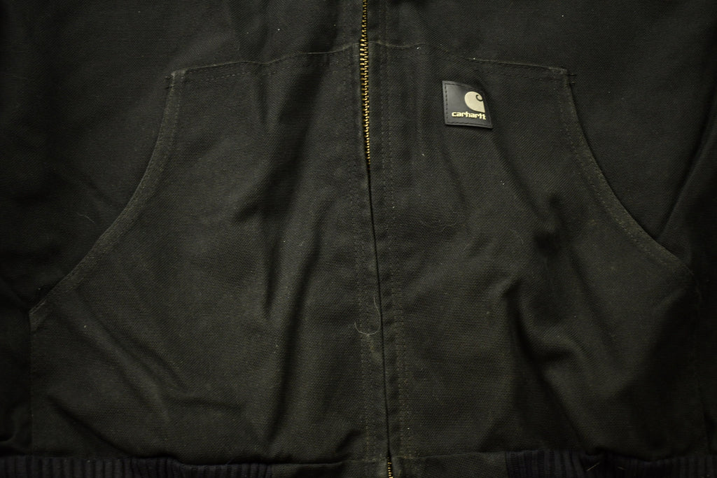 Vintage 1990s Carhartt Zip Up Hooded Jacket