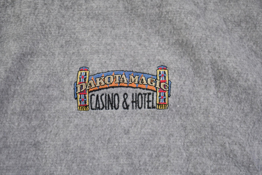 Vintage 1990s Dakota Magic Casino & Hotel Fleece Crewneck Sweatshirt Made In USA