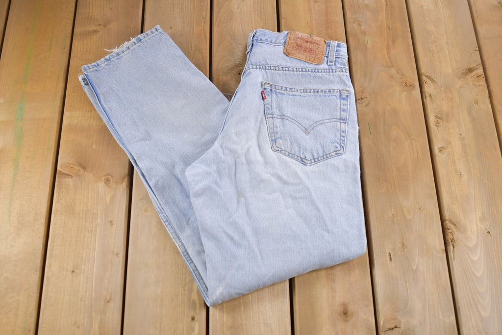 Vintage 1990s Levi's 550 Red Tab Denim Jeans Size 31 x 31
