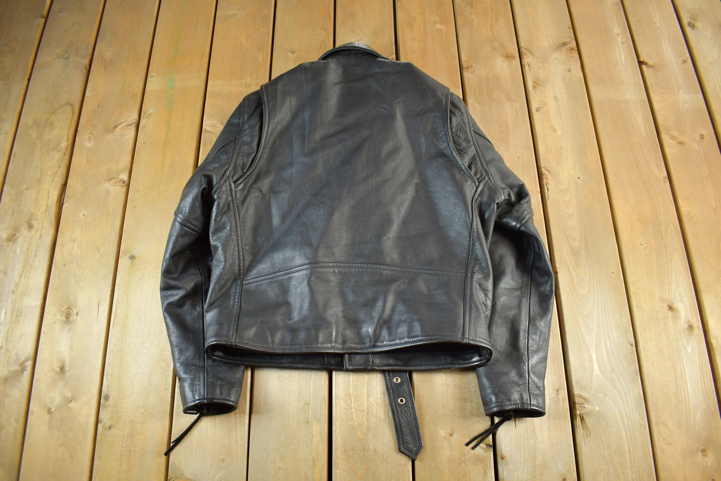 Vintage 1990s Z1R Leather Biker Jacket Adult 42