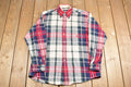 Vintage 1980s Nautica Plaid Button Up Shirt