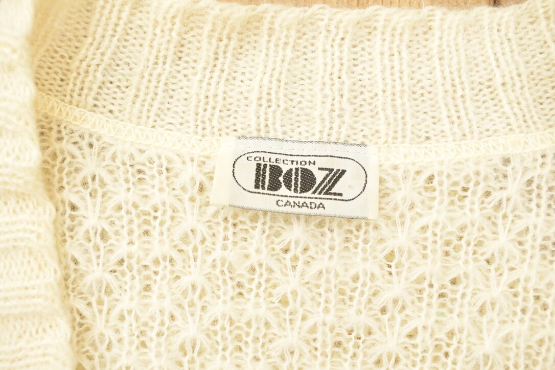 Vintage 1990s BOZ Knitted Cardigan Sweater