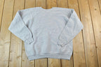 Vintage 1990s FOTL Blank Heather Grey Crewneck Sweatshirt