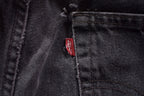 Vintage 1990s Black Levi's 505 Red Tab Denim Jeans Size 32 x 31.5