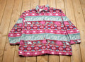 Vintage 1990s Carroll Reed Abstract Floral Fleece Sweater