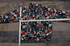 Vintage 1990s Out Brook 100% Silk All Over Print Full Zip Windbreaker